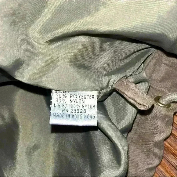 Vintage AEROS Green Parachute Jacket Size S Utility Windbreaker 80s Neutral EUC - Picture 13 of 16